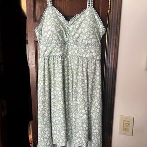 Green summer dress size xl